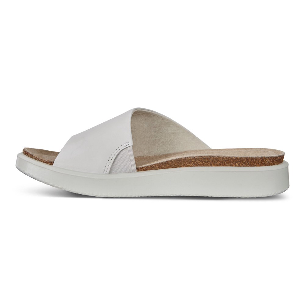 Sandalias Mujer - ECCO Corksphere Slip-On - Blancos - VYM605921